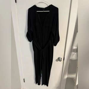 Torrid - Jumpsuit with Pockets & Tie Waist - Size 2 (18/20) - Black
